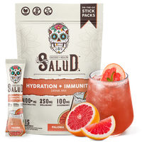 Taste Salud Salud 2-in-1 Hydration Packets + Immunity Electrolytes Powder, Paloma - Dairy & Soy Free, Non-GMO, Gluten Free, V...