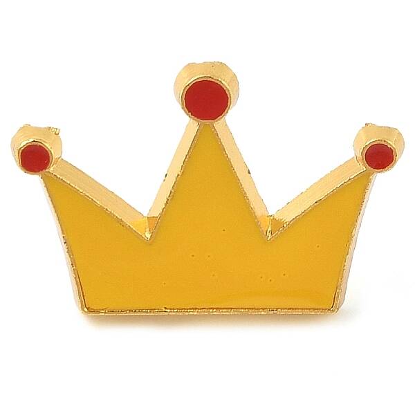 Crown Alloy Enamel Brooches
