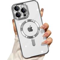 Misscase for iPhone 16 Pro max MagSafe Case with Camera Lens Protector,Full Protection Clear Magnetic Case Compatible with Ma...