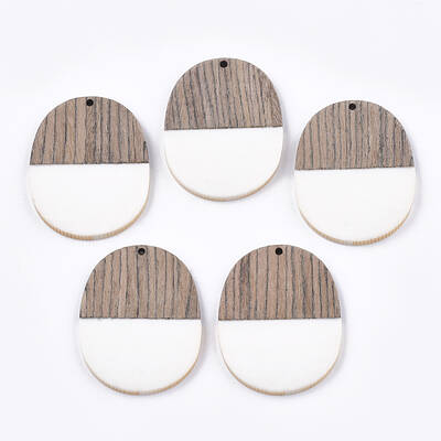 Resin & Wenge Wood Pendants