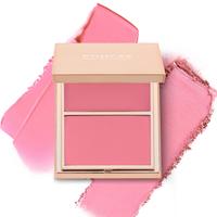 PHOFAY Double-Take Cream & Powder Blush Duo - Makeup&Cosmetic glow blush,Flawless Radiant Glow Compact Makeup for Everyday Us...
