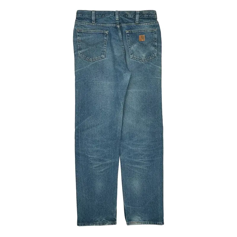 Relaxed Fit Carhartt Jeans - 36W 30L Blue Cotton