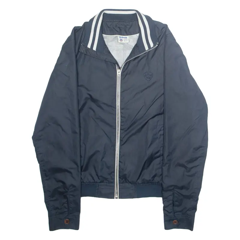 SCHOTT Mesh Lined Mens Jacket Blue USA M