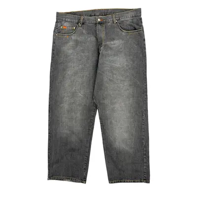 Hip Hop Karl Kani Jeans - 42W 31L Grey Cotton Blend