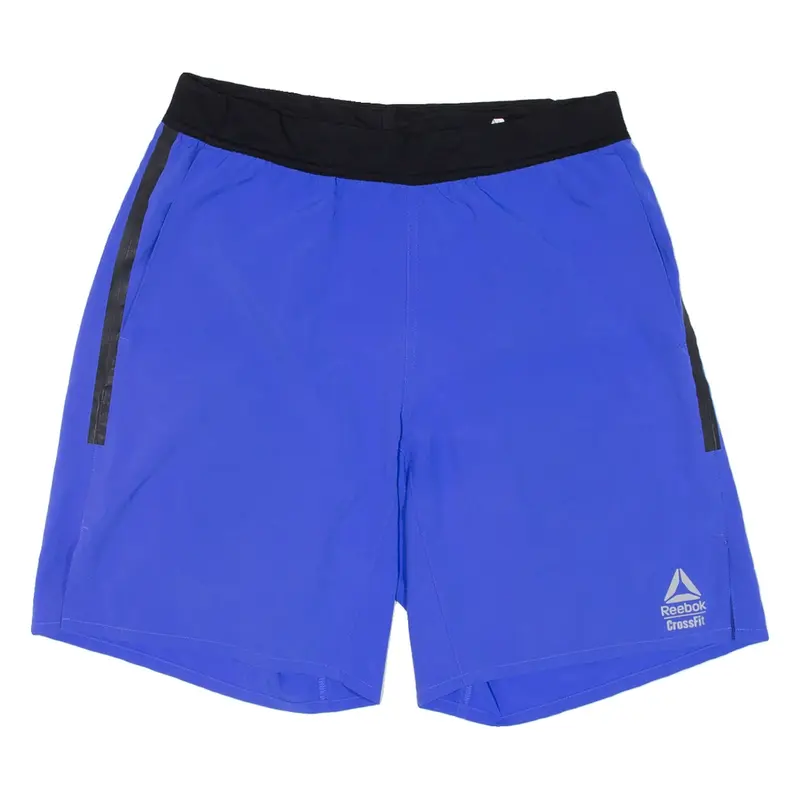 REEBOK Mens Sports Shorts Blue Relaxed S W30