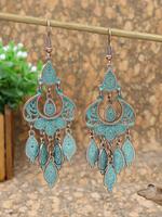 Boho Ethnic Style Dangle Drop Earrings, Vintage Tassel Design Earrings for Women & Girls, 2024 New Style Fashion Accessories ...
