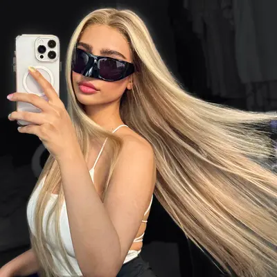 Wear & Go Blonde Balayage on Brown Highlights HD Transparent Lace Straight Wigs