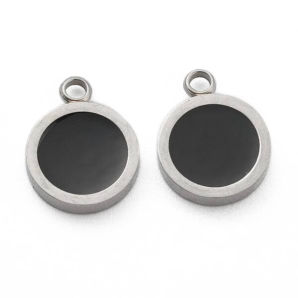Fashion 304 Stainless Steel Enamel Charms