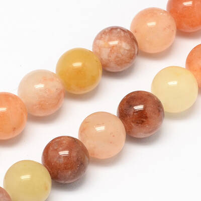 Natural Topaz Jade Bead Strands