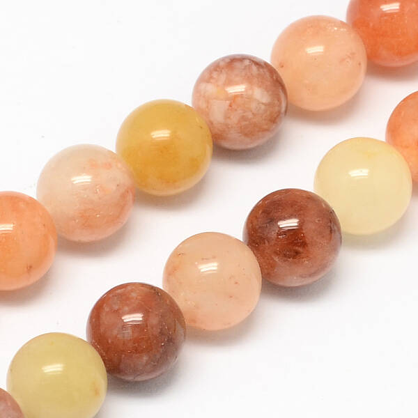 Natural Topaz Jade Bead Strands