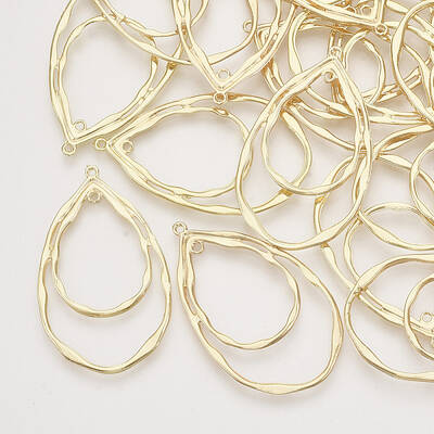 Alloy  2-Loop Link Pendants