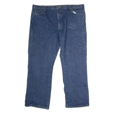 DICKIES Blanket Lined Mens Jeans Blue Relaxed Straight W42 L32