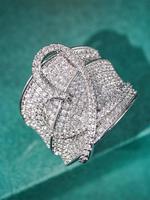 Heart Shaped Artificial Zirconia Decorated Ring, Fashion Accessories for Women, Trendy All-match & Exquisite Jewelry for Birt...