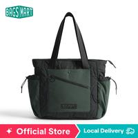 BAGSMART Travel Tote Bag for Women, Lightweight Quilted Shoulder Bag Handbag for Travel Work Gym
