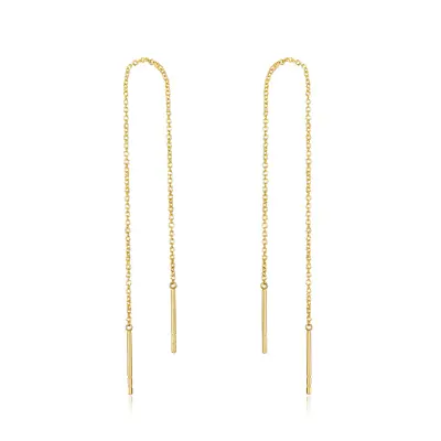 14K Gold Drop Earrings