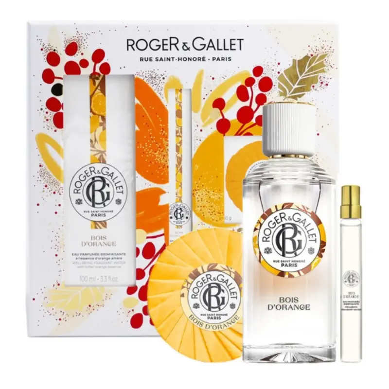 Roger & Gallet Orange Wood Box of Waters + Beneficial Soap 50g