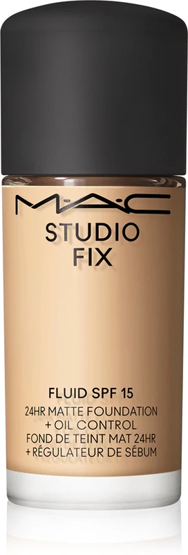 MAC Cosmetics Mini Studio Fix Fluid SPF 15 24HR Matte Mattifying Foundation SPF 15 Color NC17 15 ml