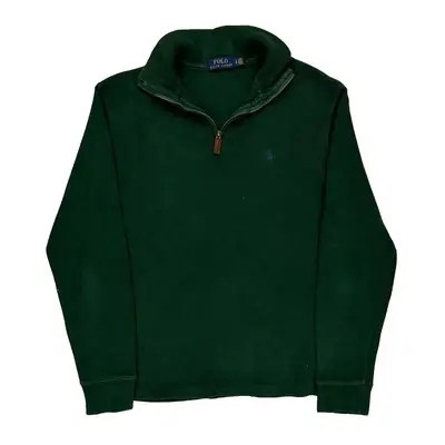 Ralph Lauren 1/4 Zip - Small Green Cotton