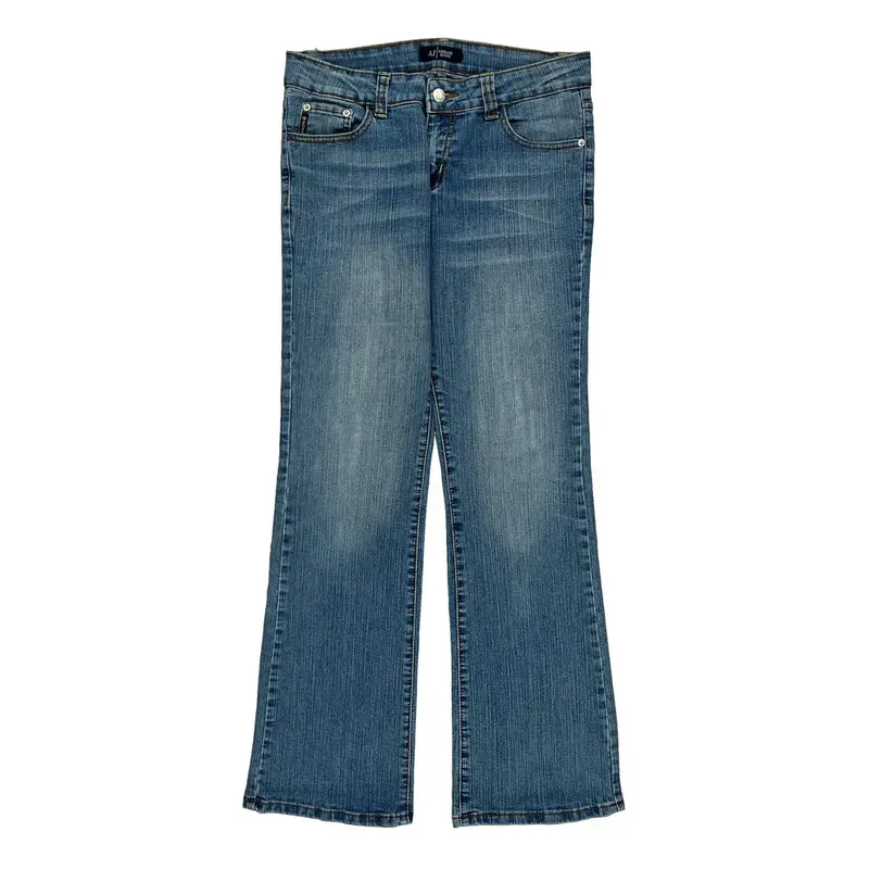 Armani Jeans Boot Cut Jeans - 32W UK 12 Blue Denim