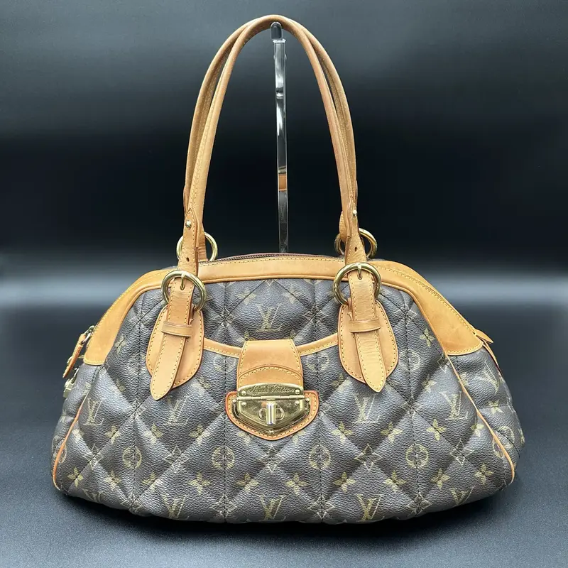 Pre-owned Louis Vuitton leather Bowling bag Monogram Etoile Bowling Bag