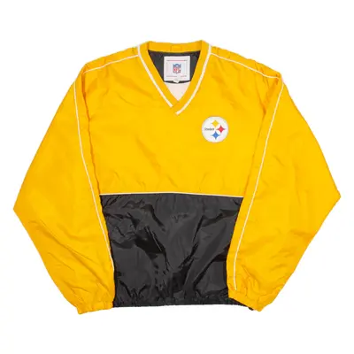 NFL Steelers Mens Pullover Jacket Yellow USA L