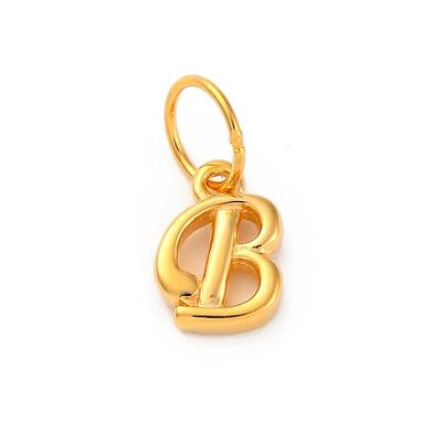 925 Sterling Silver Letter Charms with Jump Rings