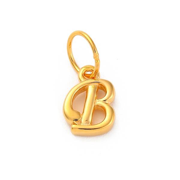 925 Sterling Silver Letter Charms with Jump Rings