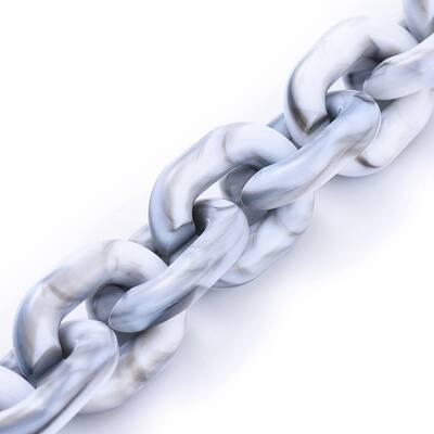 Transparent Acrylic Handmade Cable Chain