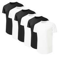 Fashion white shirt Cotton black T-Shirt Men's otton Crewneck T-Shirts  T-Shirts Stretch Tees for Men, men gifts, white or bl...