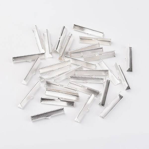 Iron Ribbon Crimp Ends