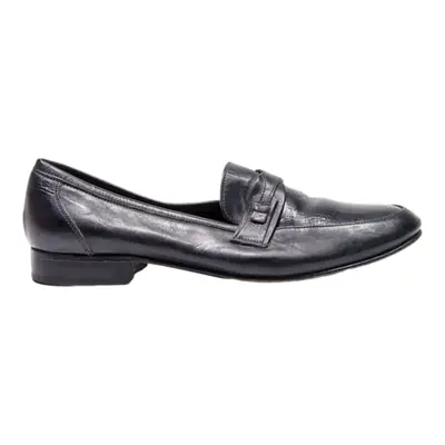VERO Loafer Shoes Black Leather Mens UK 11