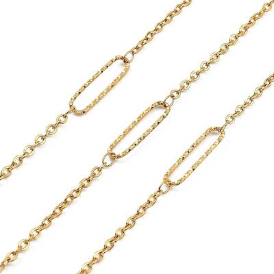 Ion Plating(IP) Handmade 304 Stainless Steel Oval Link Chains