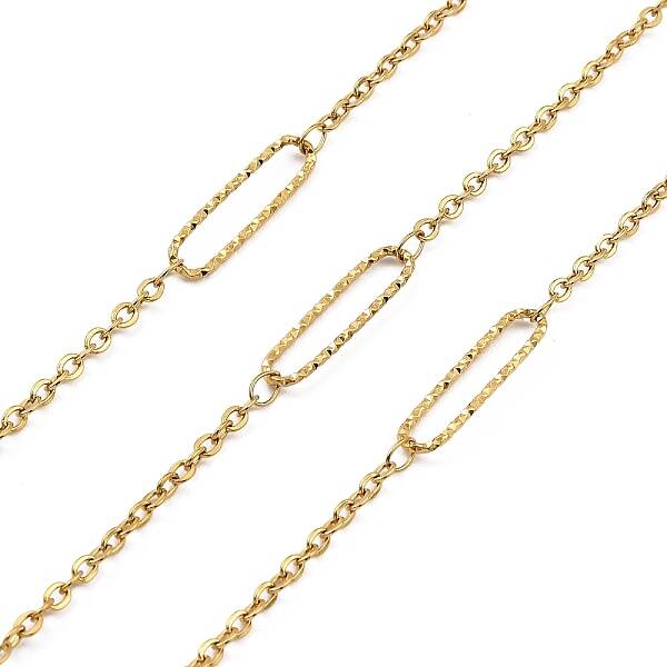 Ion Plating(IP) Handmade 304 Stainless Steel Oval Link Chains