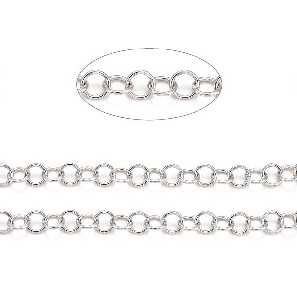 Tarnish Resistant 304 Stainless Steel Rolo Chains