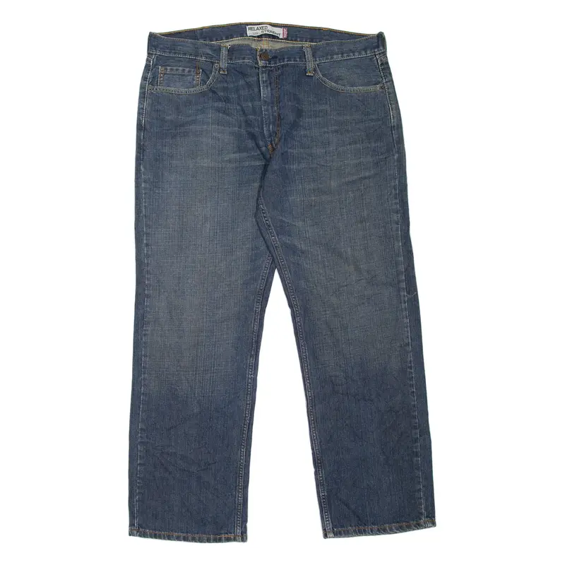 LEVI'S 559 Jeans Mens Blue Relaxed Straight Stone Wash W40 L32