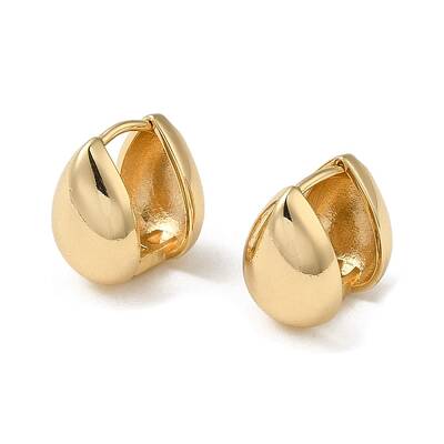 Brass Hoop Earrings