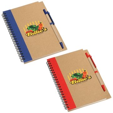 100 Customized Promo Write Recycled Notebook - 140 Pages