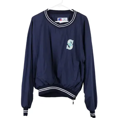 Seattle Mariners Russell Athletic Windbreaker - Medium Navy Polyester