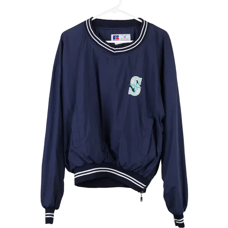 Seattle Mariners Russell Athletic Windbreaker - Medium Navy Polyester