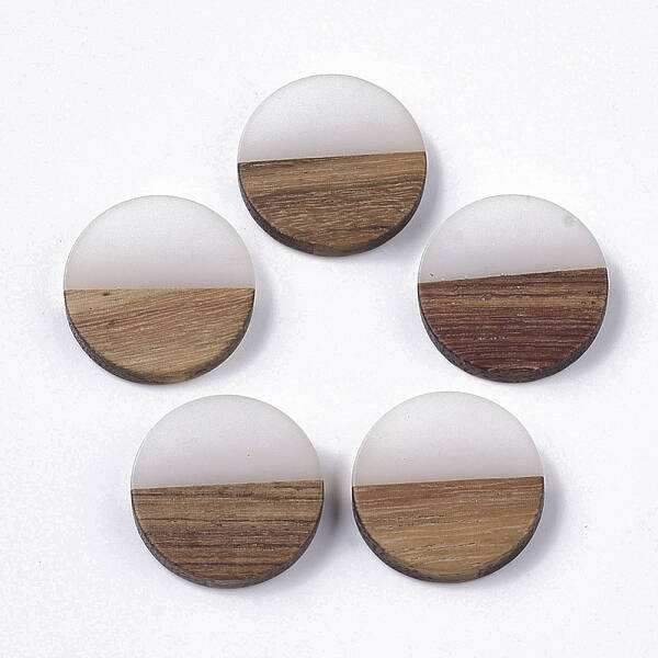Resin & Walnut Wood Cabochons