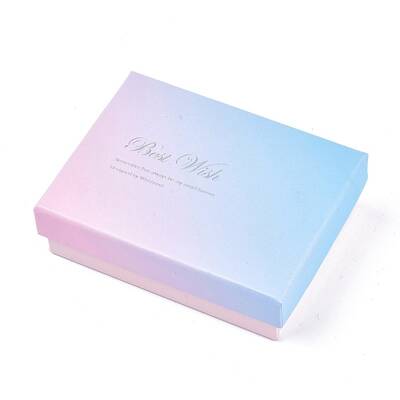 Best Wish Cardboard Pendant Necklace & Ring Boxes