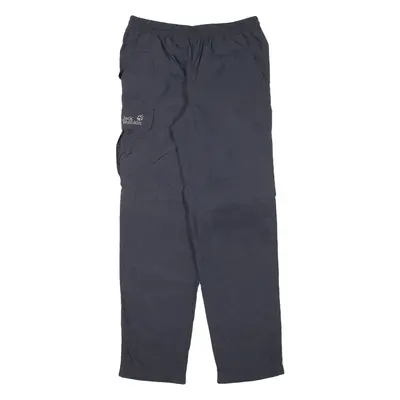 JACK WOLFSKIN Outdoor Boys Trousers Blue Regular Tapered W26 L28