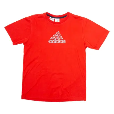 ADIDAS Boys T-Shirt Red 15-16Y