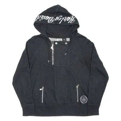 HARLEY DAVIDSON Womens Black Hoodie Pullover 2XL