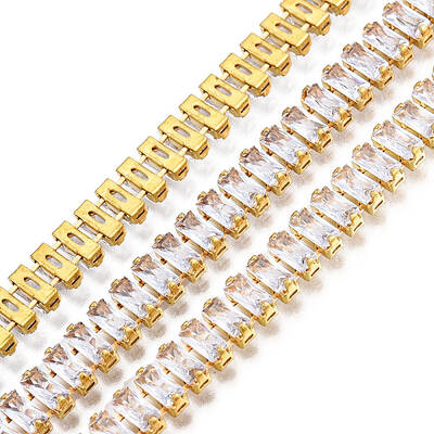 Clear Cubic Zirconia Tennis Chains