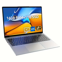 Laptop Computer 15.6'' FullHD Display | UHD Graphics | Celeron N5095 4-Core Processor | 16GB RAM | 1024GB SSD | 5G Dual-Band ...