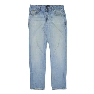 CALVIN KLEIN Altered Jeans Blue Denim Slim Straight Stone Wash Mens W31 L31