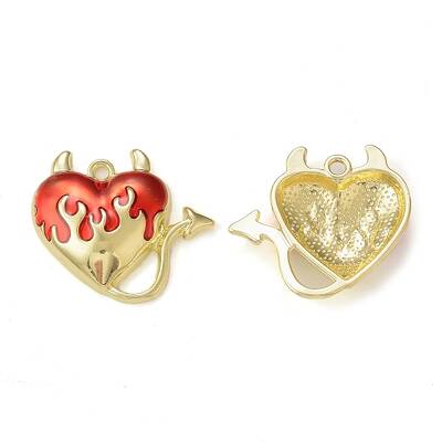 Rack Plating Alloy Enamel Pendants
