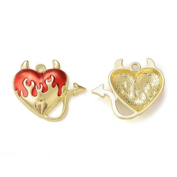 Rack Plating Alloy Enamel Pendants
