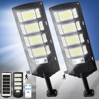 2 Pack Solar Lights Outdoor, LED Solar Security Lights with Motion Sensor, 6500K Daylight Wide-Angle Floodlight, IP65 Waterpr...